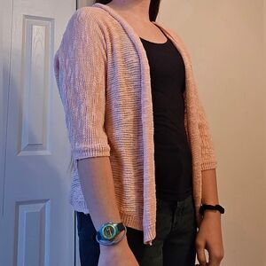 OLD NAVY: Light Pink Cardigan Sweater, Size S